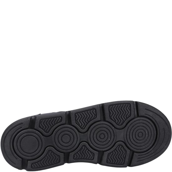 Hush Puppies Adrian SNR Skor I Svart Från Läder Pojk - Image 4