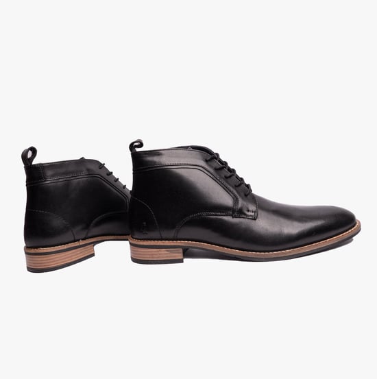 Hush Puppies DECLAN LACE Mens Formal Boots Black - Image 3