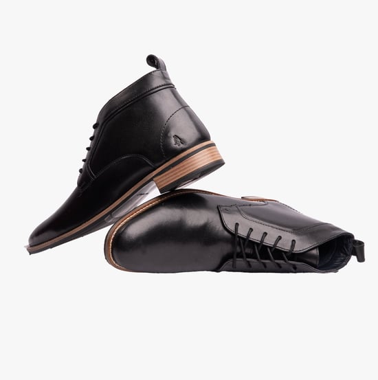Hush Puppies DECLAN LACE Mens Formal Boots Black - Image 4
