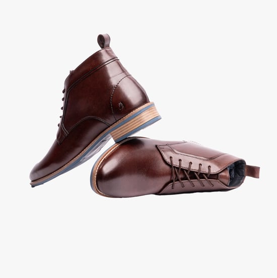 Hush Puppies DECLAN VETERS Heren Formele Laarzen Bruin - Image 4