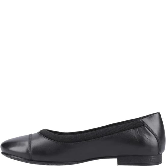 EMMA Girls Leather School Shoes Black - Image 4