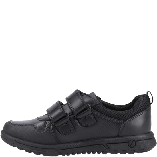 SPENCER Boys Leather School Shoes Black - Image 4