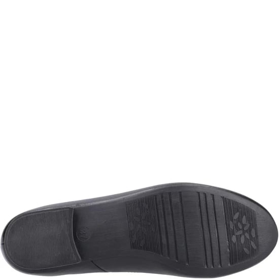EVIE Girls Leather School Shoes Black - Image 5