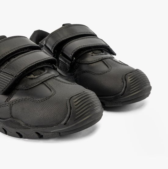 TROY Boys Leather School Shoes Black - Image 6