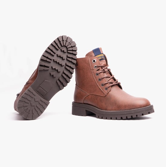 Jack & Jones JFWBERNIE Boots Mens Cognac - Image 5