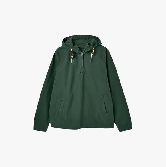 Joules TEAL WILTON Pullover Mens Dry Wax Jacket Teal - Image 2