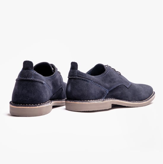 JONAS Mens Lace-Up Desert Shoes Navy - Image 5