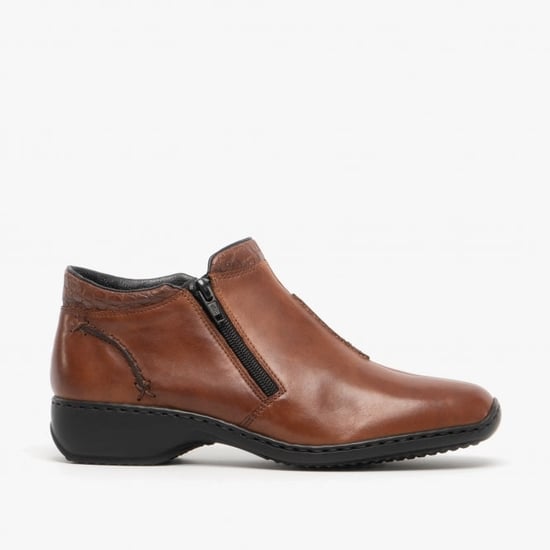 Rieker L3882-24 Womens Ankle Boots Nutmeg - Image 2