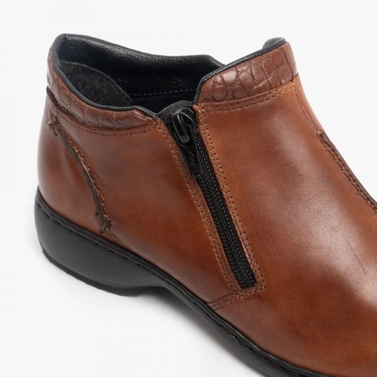 Rieker L3882-24 Womens Ankle Boots Nutmeg - Image 6