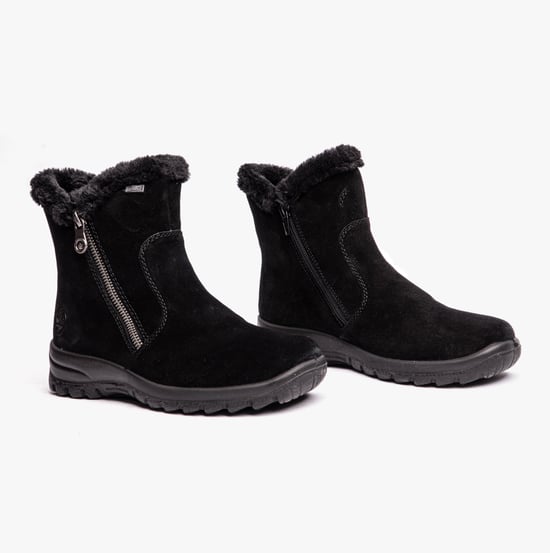Rieker L7162-00 Womens Ankle Boots Black - Image 2