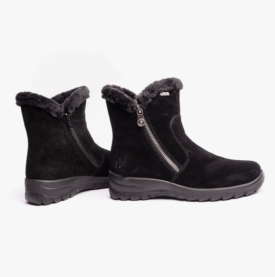 Rieker L7162-00 Womens Ankle Boots Black - Image 3