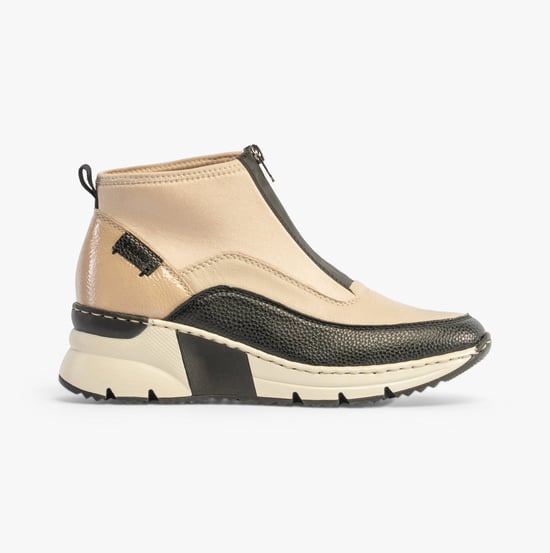 Rieker N6352-60 Womens Boots Beige - Image 1
