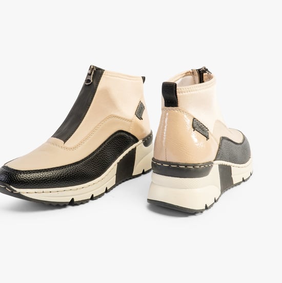 Rieker N6352-60 Womens Boots Beige - Image 5
