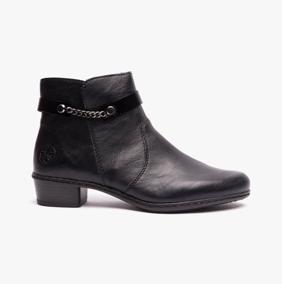 Rieker Y0783-00 Womens Ankle Boots Black - Image 1