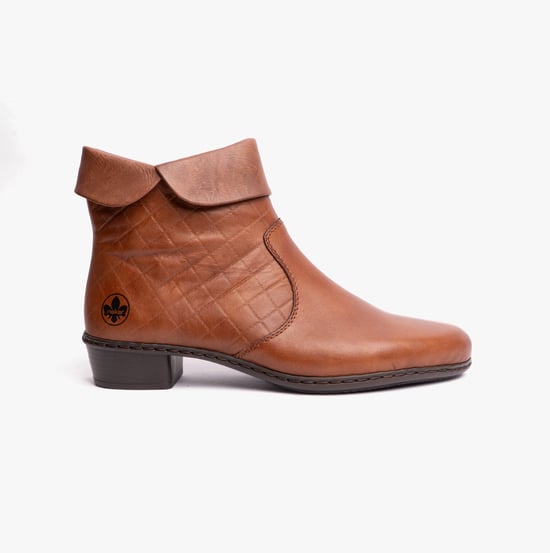 Rieker Y07D0-25 Womens Leather Boots Brown - Image 1