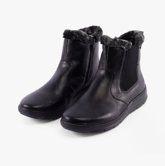 Rieker Z0061-00 Womens Boots Black - Image 4