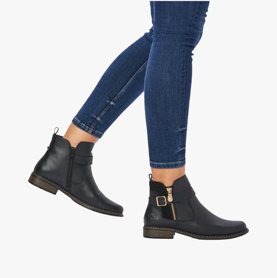 Rieker Z4959-00 Womens Leather Boots Black - Image 3