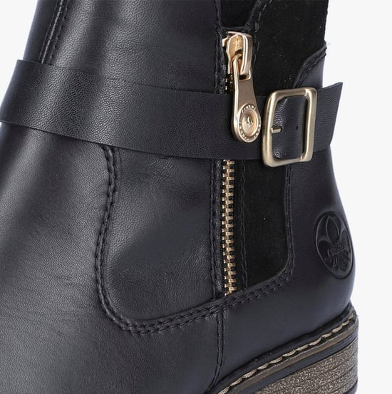 Rieker Z4959-00 Womens Leather Boots Black - Image 2