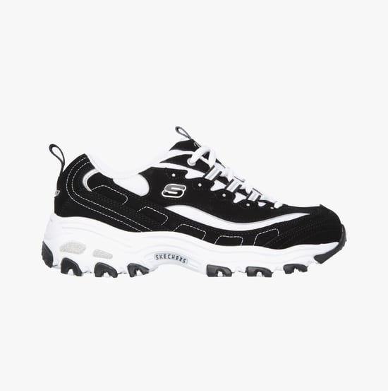 11930/BKW D'LITES-BIGGEST FAN Womens Sneaker Black/White - Image 1