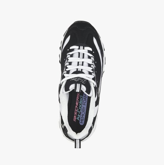 11930/BKW D'LITES-BIGGEST FAN Womens Sneaker Black/White - Image 2