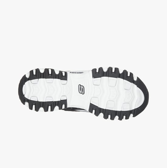 11930/BKW D'LITES-BIGGEST FAN Womens Sneaker Black/White - Image 3