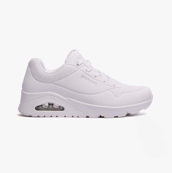 UNO Ladies Lace-Up Trainers White - Image 1