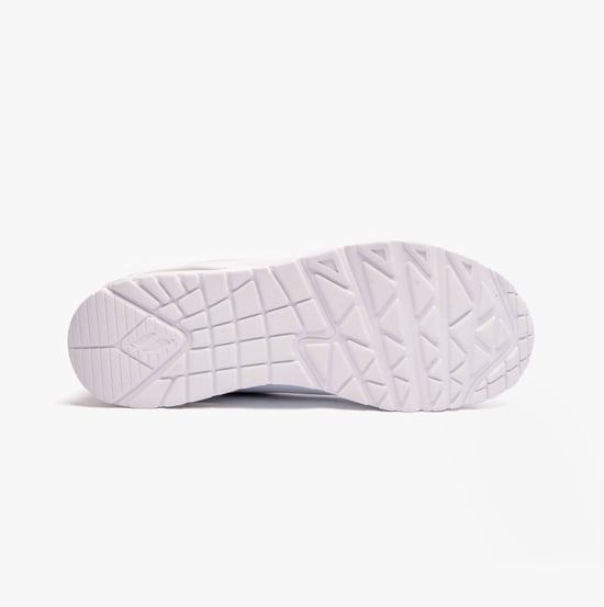 UNO Ladies Lace-Up Trainers White - Image 6
