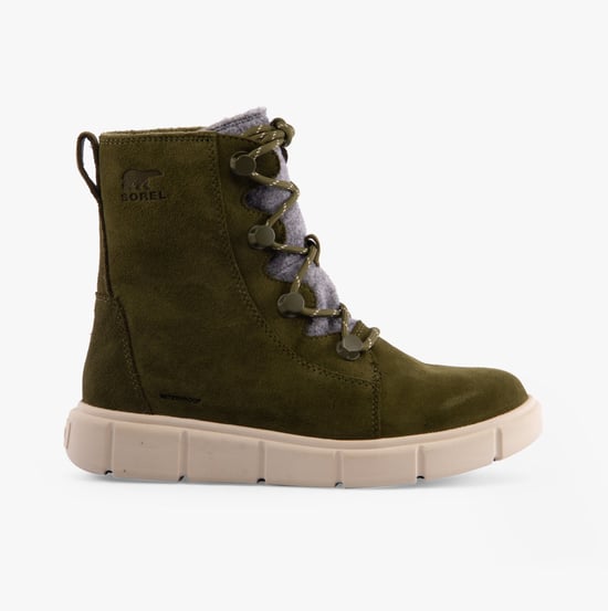 Sorel EXPLORER III JOAN Womens Winter Boots Green - Image 2