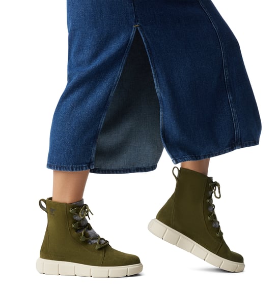 Sorel EXPLORER III JOAN Womens Winter Boots Green - Image 1