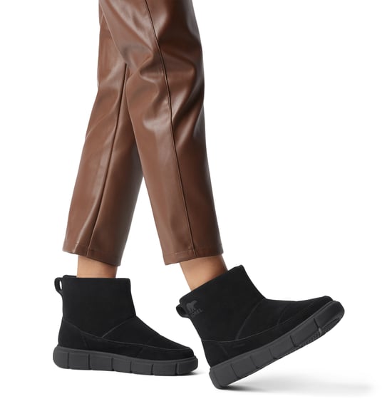 Sorel EXPLORER III SLIP-ON Womens Winter Boots Black - Image 1