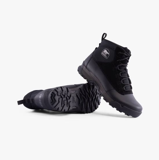 Sorel BUXTON LITE LACE PLUS Mens Winter Boots Black - Image 2