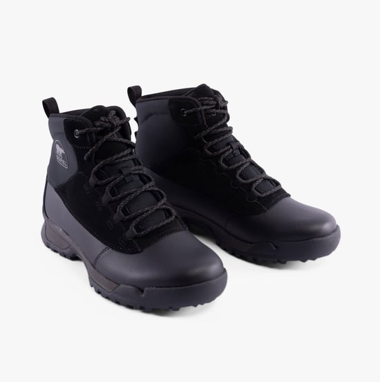 Sorel BUXTON LITE LACE PLUS Mens Winter Boots Black - Image 5