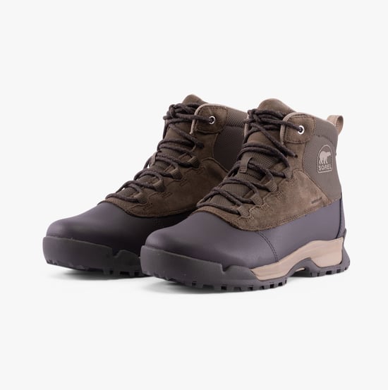 Sorel BUXTON LITE LACE PLUS Mens Winter Boots Brown - Image 2