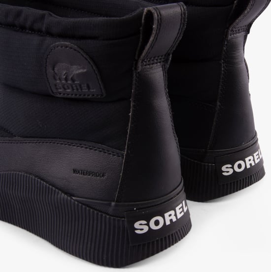 Sorel OUT N ABOUT IV PUFFY Womens Winter Boots Black - Image 3
