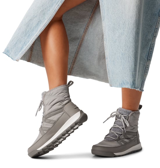 Sorel WHITNEY II PLUS LACE Womens Winter Boots Grey - Image 1