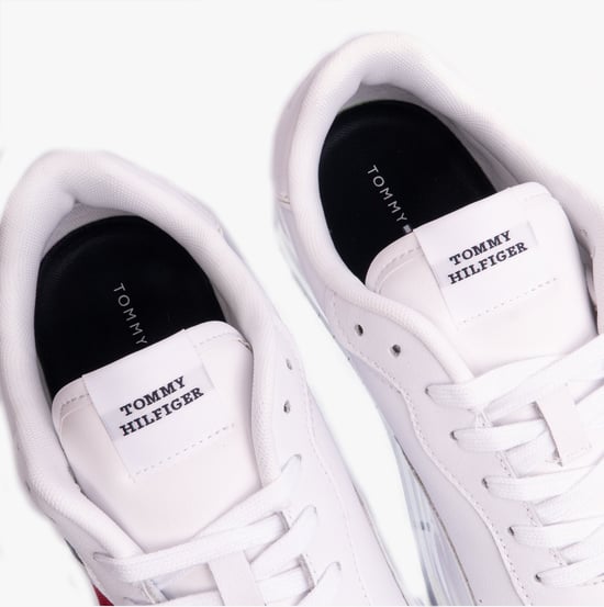 Heren SUPERCUP Striped Leren Sneakers Wit - Image 3