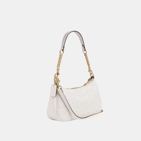 Teri Shoulder Bag in Signature Canvas with Chain Strap - Image 2
