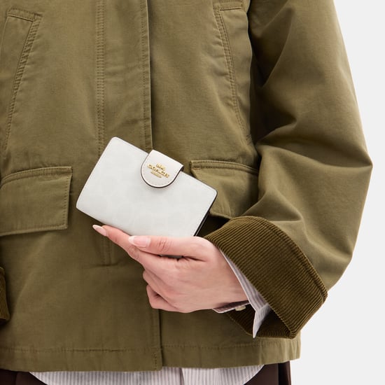 Medium Corner Zip Wallet in Signature Canvas - Image 2