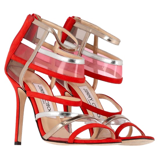 Jimmy Choo Maitai Sandals in Red Suede - Image 2