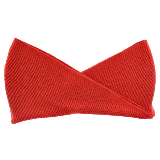 Joseph Ribbed Scarf in Red Cashmere - Image 1