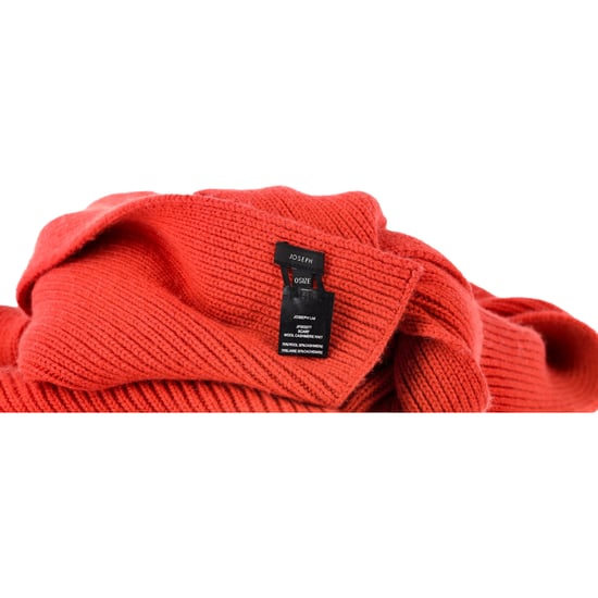 Joseph Ribbed Scarf in Red Cashmere - Image 3