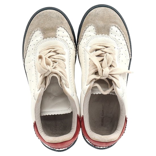 Isabel Marant Bryce Lace-Up Sneakers in White Leather and Suede - Image 3