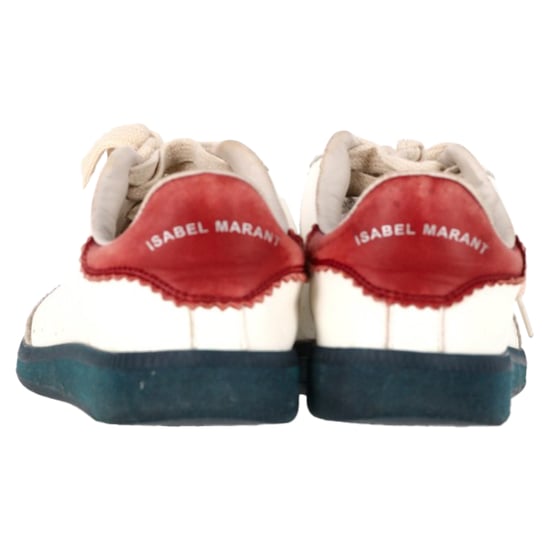 Isabel Marant Bryce Lace-Up Sneakers in White Leather and Suede - Image 5