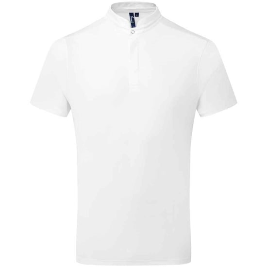 Premier Mens Essential Coolchecker Short-Sleeved Chef Shirt (White) - Image 1