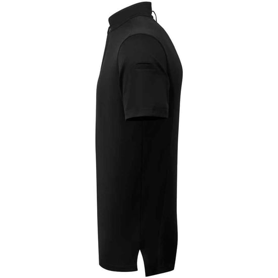 Premier Mens Essential Coolchecker Short-Sleeved Chef Shirt (Black) - Image 3