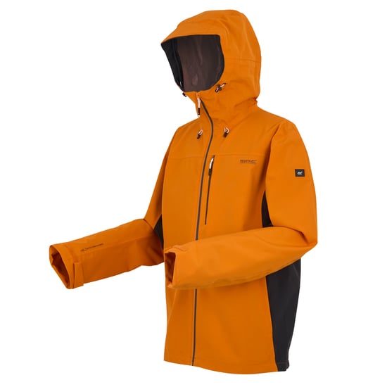 Regatta Mens Birchdale II Waterproof Jacket (Fox/Ash) - Image 3