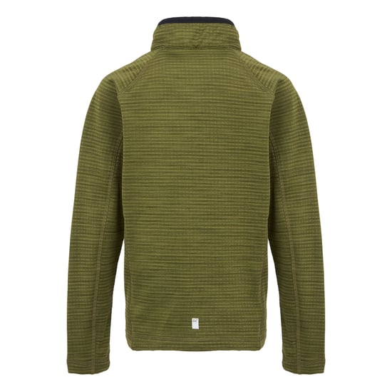 Regatta Kinderen/Kinderen Berley Half Zip Top met lange mouwen (Nefriet groen/zwart) - Image 2
