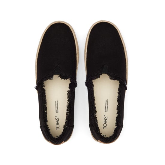 TOMS Valencia 100% Katoen Zwarte Damesspadrilles - Image 4