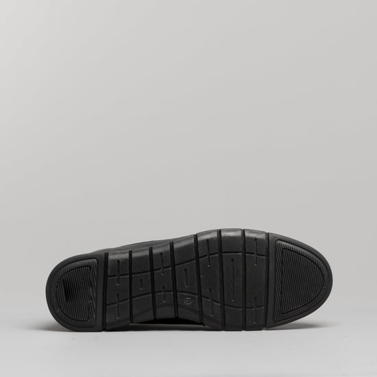 ANGUS Mens Leather Derby Shoes Black - Image 5