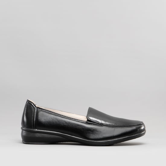 SALLY Womens Slip-On Loafers Black - Image 1